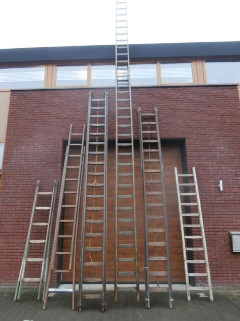 Houten decoratie ladder verhuur